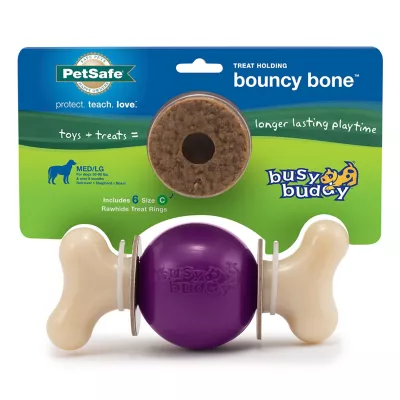PetSafe Busy Buddy Bouncy Bone Dog Chew Toy, Medium/Large - Image 7