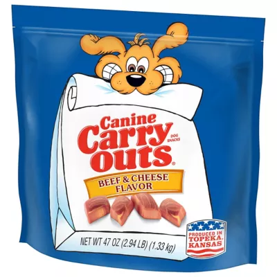 Canine Carry Outs Beef And Cheese Flavor Dog Chew Treats, 47 Oz.
