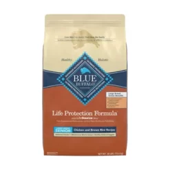 Blue Buffalo Life Protection Formula Natural Senior Large Breed Dry Dog Food, Chicken And Brown Rice 30 Lb.