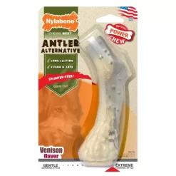 Nylabone Power Chew Antler Venison Dog Chew, Medium