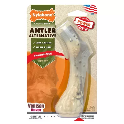 Nylabone Power Chew Antler Venison Dog Chew, Medium