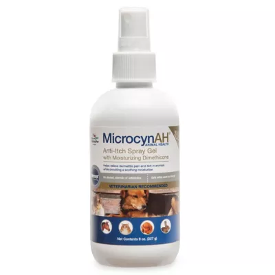 MicrocynAH Anti-Itch Pet Spray Gel With Dimenthicone, 8 Oz.