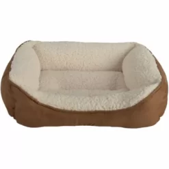 Pet Spaces Rectangular Cuddler Dog Bed, 17 In. X 21 In.