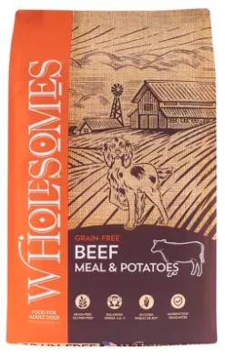 Wholesomes Adult Grain-Free Beef And Potato Recipe Dry Dog Food