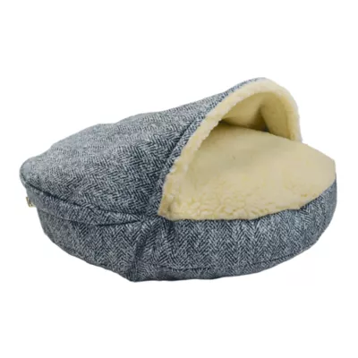 Snoozer Orthopedic Premium Micro Suede Cozy Cave Dog Bed, Piston