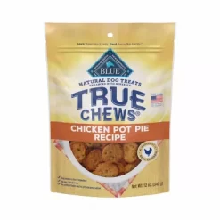True Chews Blue Buffalo True Chews Premium Natural Dog Treats, Chicken Pot Pie 12 Oz. Bag