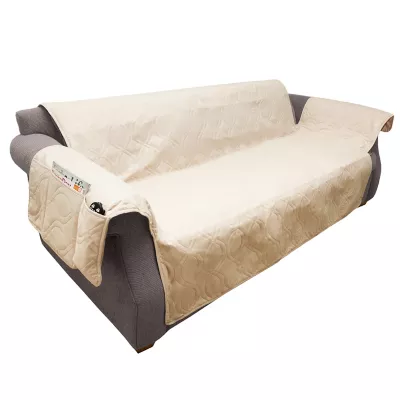 PETMAKER Waterproof Couch/Sofa Furniture Cover, Tan - Image 4