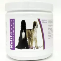Healthy Breeds Multi-Vitamin Soft Chew Dog Supplement For Afghan Hound Dogs, 60 Ct.