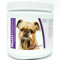 Healthy Breeds Multi-Vitamin Soft Chew Dog Supplement For Brussels Griffons, 60 Ct.