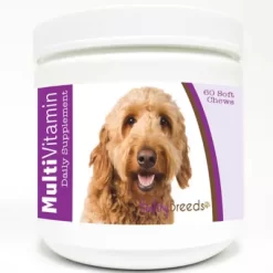 Healthy Breeds Multi-Vitamin Soft Chew Dog Supplement For Brown Goldendoodles, 60 Ct.