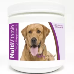 Healthy Breeds Multi-Vitamin Soft Chew Dog Supplement For Light Brown Labrador Retrievers, 60 Ct.