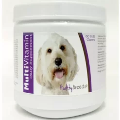 Healthy Breeds Multi-Vitamin Soft Chew Dog Supplement ForWhite Labradoodles, 60 Ct.