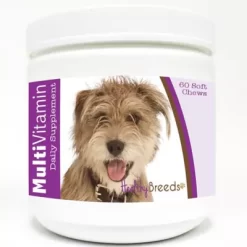 Healthy Breeds Mutt Multi-Vitamin Soft Chew Dog Supplement, 60 Ct., Light Brown Dog