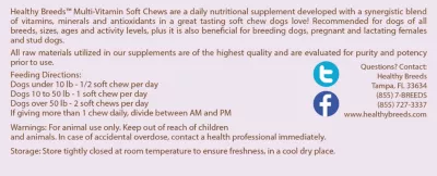 Healthy Breeds Multi-Vitamin Soft Chew Dog Supplement For West Highland White Terriers, 60 Ct. - Image 4