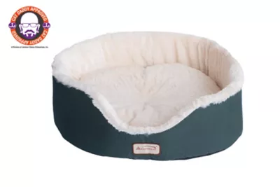 Armarkat Pet Cuddle House Oval Cat Bed, 22 In. X 19 In., Laurel Green