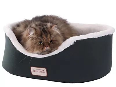 Armarkat Pet Cuddle House Oval Cat Bed, 22 In. X 19 In., Laurel Green - Image 2