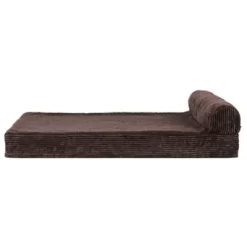 FurHaven Faux Fleece And Corduroy Chaise Lounge Orthopedic Sofa Pet Bed