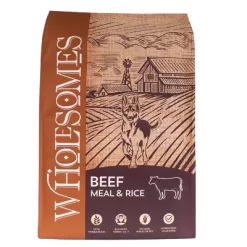 Wholesomes Beef Meal And Rice Recipe Dry Dog Food