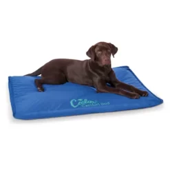 K&H Pet Products Coolin Comfort Large Elevated Dog Bed, Blue, 32 In. X 44 In.