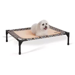 K&H Pet Products 13W Thermopet Medium Elevated Pet Cot Bed, 25 In. X 32 In. X 7 In.