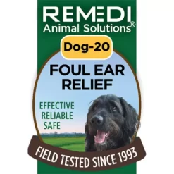 Remedi Animal Solutions Foul Ear Relief Spritz For Dogs, 1 Oz.