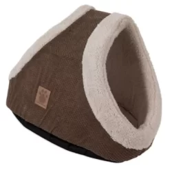 Precision Pet Products SnooZZy Chenille Double Hide And Seek Cave Pet Bed, Coffee Liqueur