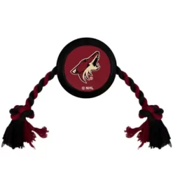 Pets First Arizona Coyotes Hockey Puck Dog Toy