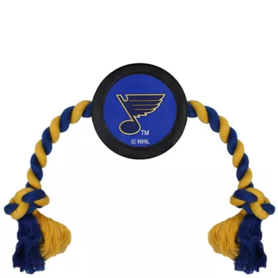 Pets First St. Louis Blues Hockey Puck Dog Toy