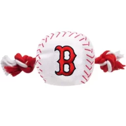 Pets First Boston Red Sox Nylon Baseball Rope Dog Toy