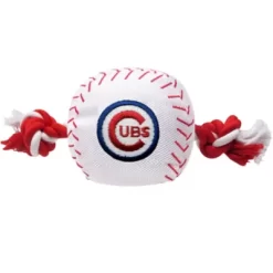 Pets First Chicago Cubs Nylon Baseball Rope Dog Toy