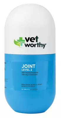 Vet Worthy Level 2 Chewable Hip And Joint Supplement Tablets For Dogs, 5 Oz., 60 Ct.