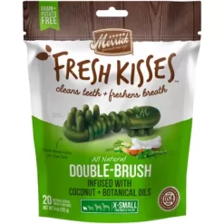 Merrick Fresh Kisses Extra Small Coconut Flavor Dental Care Dog Treats, 6.5 Oz., 20 Ct.
