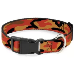 Buckle-Down Camo Plastic Clip Dog Collar Plastic Clip Dog Collar, 9.5-13 In., 1 In.