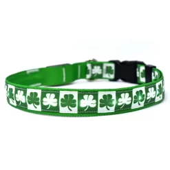 Yellow Dog Design Shamrock Kelly LED Dog Collar