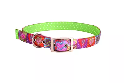 Yellow Dog Design Crazy Hearts Uptown Dog Collar