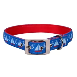 Yellow Dog Design Sailboats And Anchors Uptown Dog Collar