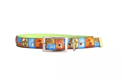 Yellow Dog Design Tiki Print Uptown Dog Collar