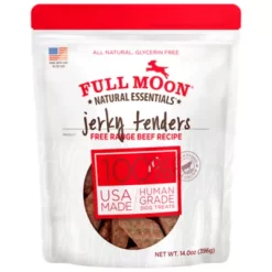 Full Moon Essentials Beef Jerky Tenders Dog Treats, 14 Oz.