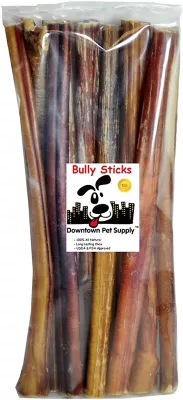 Downtown Pet Supply 12 In. Bully Stick Dog Chew Treats, 20 Ct.