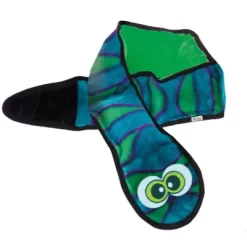 Outward Hound Invincibles Blue Snake Dog Toy