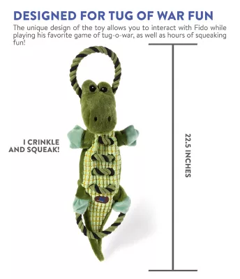 Charming Pet Ropes-A-Go-Go Dog Toy, Gator - Image 5