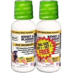 Liquid-Vet K9 Kidney And Bladder Support Bacon Flavor Formula, 8 Oz., 2 Ct.