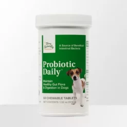 Terry Naturally Animal Health Probiotic Daily Soft Chew Digestive Support Supplement For Dogs, 0.1875 Lb., 60 Ct.