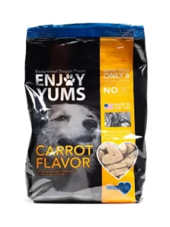 Enjoy Yums Carrot Flavor Dog Biscuit Treats, 1 Lb.