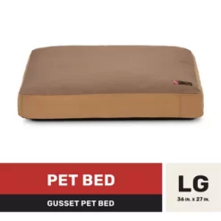 Retriever Rectangular Water-Repellent Canvas Pillow Pet Bed, Large