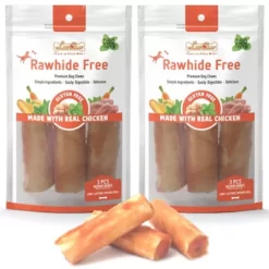 LuvChew Rawhide Free Medium Chicken And Vegetables Flavor Dog Chew Treats, 3 Ct.