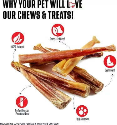 Hotspot Pets 6 In. All Natural Premium Bully Stick Dog Chew Treats, 10 Ct. - Image 7