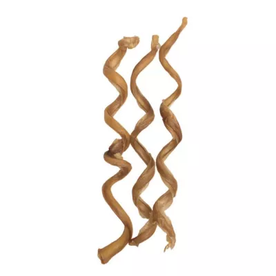 Hotspot Pets 7-10 In. All Natural Curly Premium Bully Stick Dog Chew Treats, 3 Ct. - Image 2