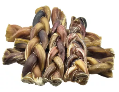Hotspot Pets 6 In. All Natural Braided Premium Bully Stick Dog Chew Treats, 6 Ct.