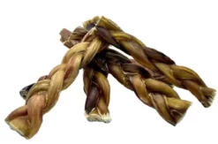 Hotspot Pets 6 In. All Natural Braided Premium Bully Stick Dog Chew Treats, 12 Ct.